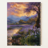 Lavendel Mountain Valley in der Morgendämmerung Planer (Rückseite)