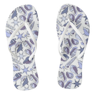 Lavendel-Muscheln Badesandalen