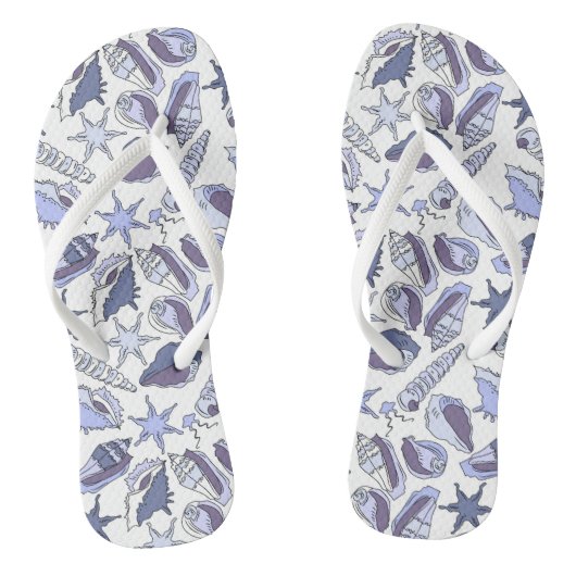 Lavendel-Muscheln Badesandalen (Fußbett)