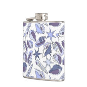 Lavendel-Muscheln Flachmann (Links)