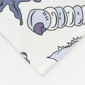 Lavendel-Muscheln Fleecedecke (Ecke)