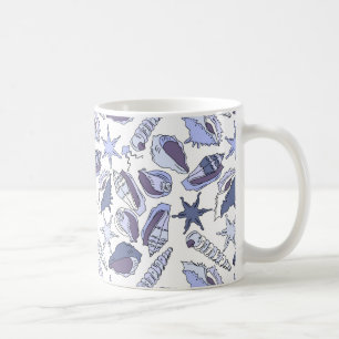 Lavendel-Muscheln Kaffeetasse