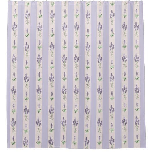 Lavendel-Muster-Duschvorhang Duschvorhang (Vorderseite)