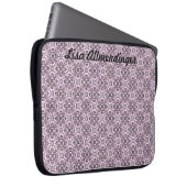Lavendel-Muster-Elektronik-Tasche Laptopschutzhülle (Vorne Rechts)