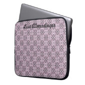 Lavendel-Muster-Elektronik-Tasche Laptopschutzhülle (Vorderseite Links)