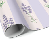 Lavendel-Muster-Geschenkpapier Geschenkpapier (Rolleneckpunkt)