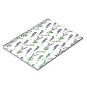 Lavendel-Muster Notizblock (Linke Seite)