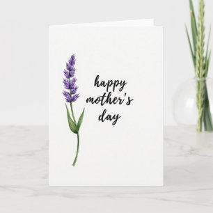 Lavendel-Muttertags-Kunstkarte Karte