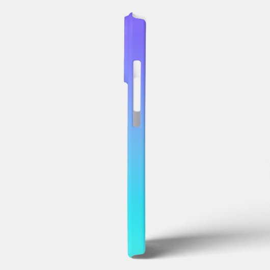 Lavendel nach Aqua Aquamarin Gradient Case-Mate iPhone Hülle (Rückseite / Links)