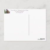 Lavendel Nachmittag Postkarte (Rückseite)