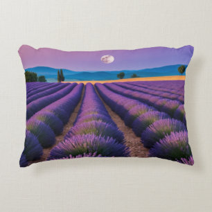 Lavendel Natur Außenwelt Landschaft Ruhe Friedlich Dekokissen
