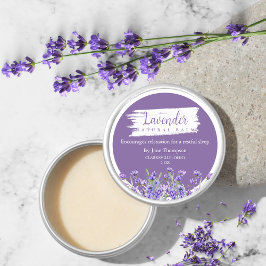 Lavendel Natural Balm Label Runder Aufkleber