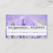 Lavendel Naturopath Termin Business Card (Rückseite)