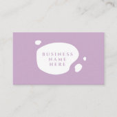 Lavendel Niedlich Minimalistisch Salon Coffee Shop Treuekarte (Vorderseite)