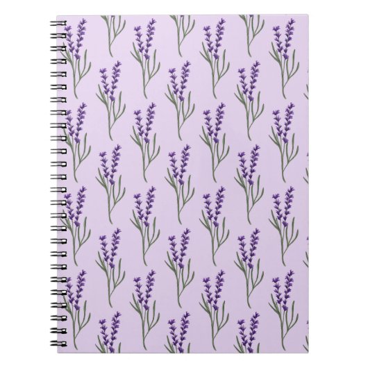 Lavendel Notebook-Lila Muster Notizblock (Vorderseite)