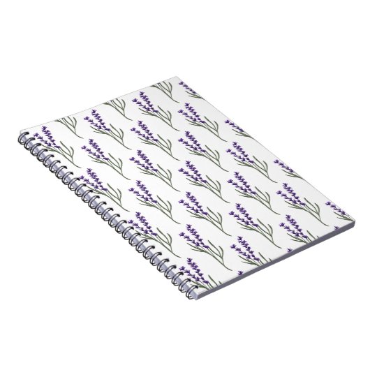 Lavendel Notebook White Pattern Notizblock (Rechte Seite)
