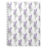 Lavendel Notebook White Pattern Notizblock (Vorderseite)