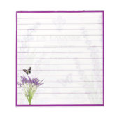 Lavendel Notizblock (Vorderseite)