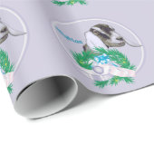 Lavendel Nubian Ziege Weihnachtswrapping Papier Geschenkpapier (Rolleneckpunkt)