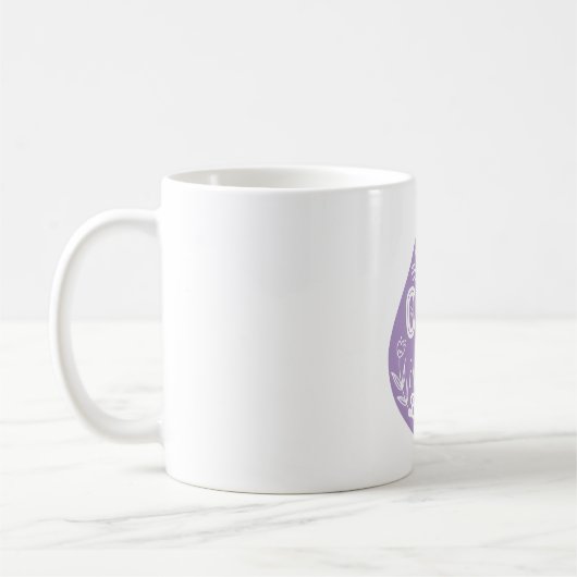 Lavendel-Öl-Tropfen Kaffeetasse (Links)