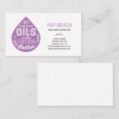 Lavendel-Öl-Tropfen-Visitenkarten Visitenkarte (Vorne/Hinten)