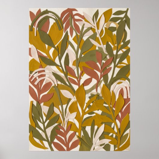 Lavendel-Olive-Botanikposter Poster (Vorne)