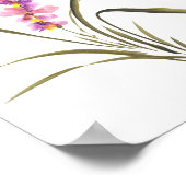 Lavendel-Orchidee Anmut Poster (Ecke)