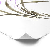 Lavendel-Orchidee Poster (Ecke)