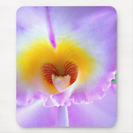 Lavendel-Orchideen-Mausunterlage Mousepad (Vorne)