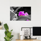 Lavendel-Orchideen Poster (Heimbüro)