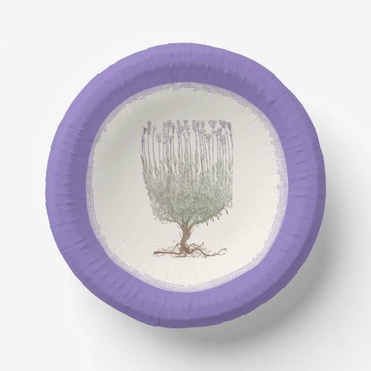 Lavendel Pappteller (Vorderseite)