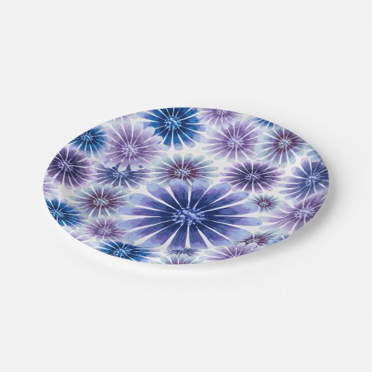 Lavendel Pappteller (Schrägansicht)