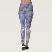 Lavendel & Pastel Abstrakte Leggings - "Naomi" (Rückseite)