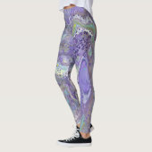 Lavendel & Pastel Abstrakte Leggings - "Naomi" (Links)