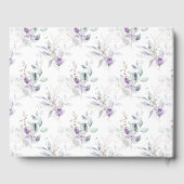 Lavendel Peonies and White Roses Wedding Gästebuch (Rückseite)