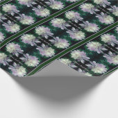 Lavendel Peony Blume in Bloom Personalisiert Geschenkpapier (Ecke)