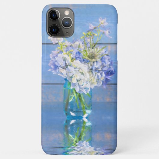 Lavendel & Periwinkle Hydrangea Rustikale Vase Case-Mate iPhone Hülle (Rückseite)