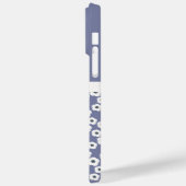 Lavendel Personalisiert Moderne Retro Blumenmuster Case-Mate iPhone Hülle (Rückseite / Links)