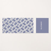 Lavendel Personalisiert Modernes Retro-Muster Yogamatte (Vorderseite (Horizontal))