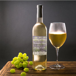 Lavendel Personalisiert Weinetikett