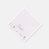 Lavendel Personalisierte Dusche Serviette (Ecke)