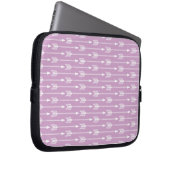Lavendel-Pfeil-Muster Laptopschutzhülle (Vorne Rechts)