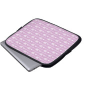 Lavendel-Pfeil-Muster Laptopschutzhülle (Vorne Knopf)