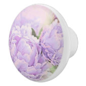 Lavendel-Pfingstrosen Keramikknauf (Rechts)