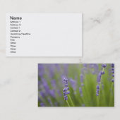 Lavendel-Pflanze 2 Visitenkarte (Vorne/Hinten)