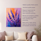 Lavendel Pflanze Ölgemälde Leinwanddruck