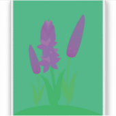 Lavendel-Pflanzen Aufkleber (Vorderseite)