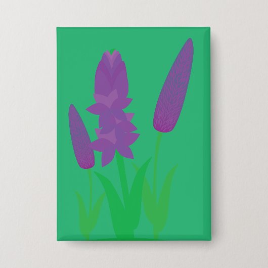 Lavendel-Pflanzen Button (Vorderseite)