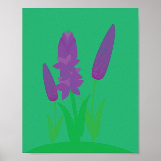 Lavendel-Pflanzen Poster (Vorne)