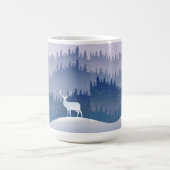 Lavendel Pine Bäume Winter Weihnachtswunder Wunder Verwandlungstasse (Zentrum)